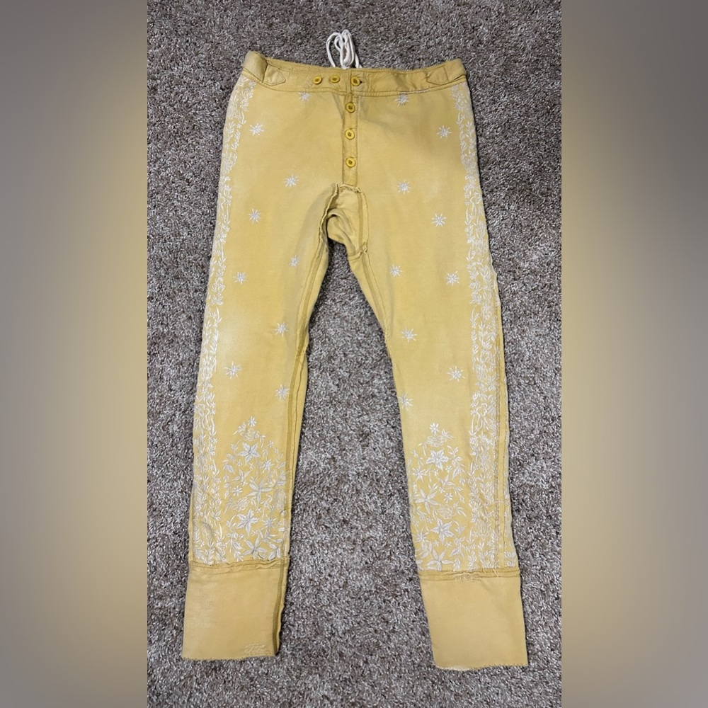 Magnolia Pearl Button Fly Embroidered Adjustable Trousers